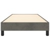 vidaXL Bed Frame Platform Bed Mattress Foundation Bedroom Furniture Velvet - Dark Gray Twin 9.8" - 4 of 4