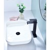 Single-Handle Waterfall Spout Bathroom Faucet, Vanity Sink Faucet with Streamlined Design - 3 of 3