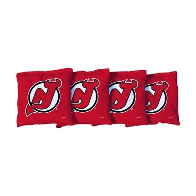 NHL New Jersey Devils Corn-Filled Cornhole Bags Red - 4pk