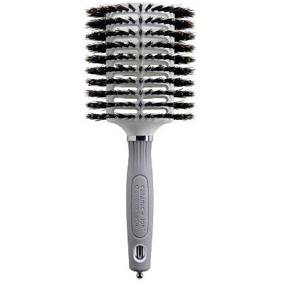 Olivia Garden Ceramic Ion Turbo Vent Boar Oval Brush - 3-1/2" x 2-1/2" (CITV-BROVL)