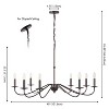 JONATHAN Y Wicklow Bohemian Farmhouse Iron LED Chandelier - 4 of 4