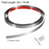 Unique Bargains Self-Adhesive Stainless Steel Mirror Finish Peel and Stick Wall Trim - 2 of 4