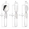Kitcheniva Portable Cutlery Set - Folding Spoon, Fork & Knife for Camping, Travel, and Lunch - 2 of 4