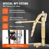 VEVOR Grease Pump, 3 Gallon 12L, Air Operated Grease Pump with 13 ft High Pressure Hose and Grease Applicator, Pneumatic Grease Bucket Pump - 4 of 4