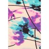 Slickblue Women's Plus Size Floral Print Leggings, Blue/Purple Full Length, Slim Fit, High Waist, Soft Stretch Fabric - 4 of 4