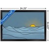 Trends International LINE AND BRUSH - Landscape Line Sunset Framed Wall Poster Prints - 3 of 4
