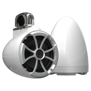 Wet Sounds 2) ICON 8 Fixed Clamp Tower Speakers - Pair White - 1 of 4