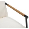 Nathan James Set of 2 Omel Metal Accent Chairs White - 4 of 4
