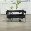 CAVINAS Modern Loveseat Sofa, Chenille Fabric 2 Seater Sofa Couch with Arms and Metal Legs, for Small Space - 4 of 4