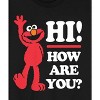 Sesame Street Elmo Hi How Are You Crew Neck Short Sleeve Men's Black T-shirt - 2 of 3