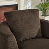 Gulches 360¡ã Swivel Compressible Accent Chair Plush Sponge & Pocket Spring Seating with Sturdy Wooden Base, Modern Comfort - 2 of 4