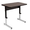 36" Canvas & Color Adjustable All Purpose Table Black/Walnut - Calico Designs: Modern Standing Desk with Steel Frame - 2 of 4