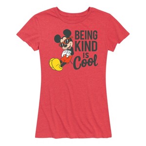Women's - Disney - Mickey Kind Is Cool Short Sleeve Graphic T-Shirt - 1 of 4