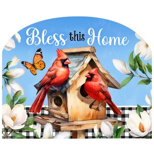 Briarwood Lane Spring Art Sign 8.25x10.25 Bless This Home Cardinal For Spring Art Sign - 1 of 4
