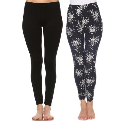 Women's Pack Of 2 Leggings Black One 
