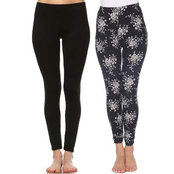 M&S Collection Leggings, 2 Pack, Black