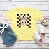 The Juniper Shop Checkered Groovy Bunny Toddler Short Sleeve Tee - 2 of 2