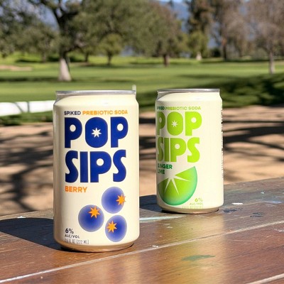 Pop Sip Spiked Prebiotic Soda Variety - 8pk/7.5 fl oz Cans