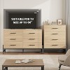 Garvee 38.6 Inch 4-Drawer Tall Bedroom Dresser with Anti-Tip Safety Waterproof Desktop Polished Engineered - 3 of 4