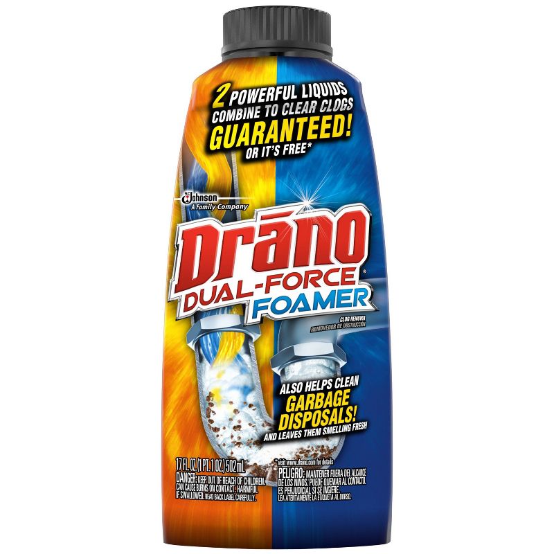 Drano Dual-Force Clog Remover - 17oz, 5 of 14
