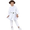 HalloweenCostumes.com 3T/4T  Girl  Toddler Deluxe Princess Leia Costume | Star Wars Costumes, White/Brown/Gray - 4 of 4