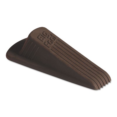 Master Caster Big Foot Doorstop No-Slip Rubber 2 1/4w x 4 3/4d x 1 1/4h Brown 12/Pack 00985