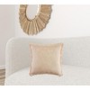 20" X 20" Dark Blue And White 100% Cotton Abstract Zippered Pillow - 2 of 4