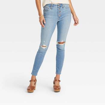 Women's High-rise Skinny Jeans - Universal Thread™ Blue Jay 8 Short ...