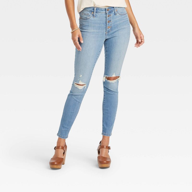 Women's High-Rise Skinny Jeans - Universal Thread™, 1 of 16
