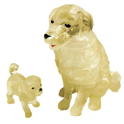 University Games Dog and Puppy 47 Piece 3D Crystal Jigsaw Puzzle