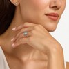 Pompeii3 2Ct Blue Diamond Solitaire Engagement Ring in 14k White or Yellow Gold Lab Created - 4 of 4