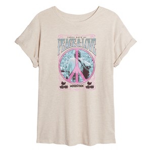 Women's - Woodstock - Three Days Oversized Graphic T-Shirt - 1 of 4