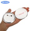Unique Bargains Metal Button Parts Supplies for Button Maker Machine Round Pin Maker 200 Pcs - 2 of 4