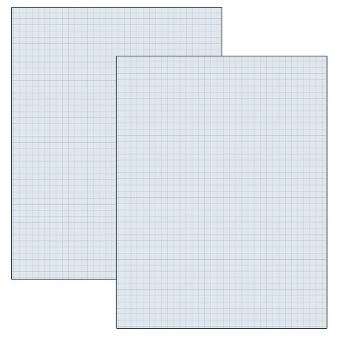 School Smart Graph Paper, 8-1/2 x 11 Inches, 15 lbs, 1 Inch Grids, 500  Sheets