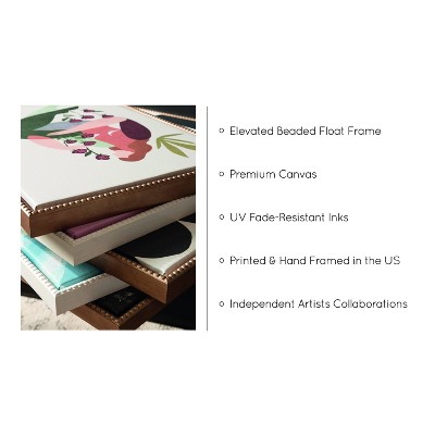 Gold Framed Floral Bouquet Canvas Print 18" x 24"