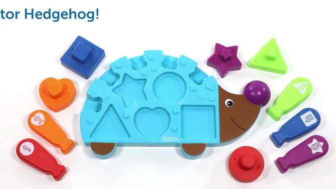 Learning Resources Spike the Fine Motor Hedgehog Puzzle Playmate, 2 of 7, play video