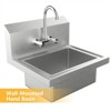 Karl Home 17 x 15 in. Wall Mount Stainless Steel Hand Wash Sink - 3 of 4
