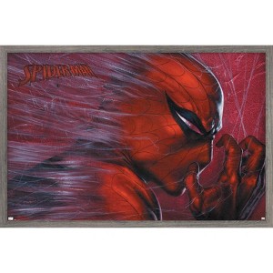 Trends International Marvel Spider-Man: World Of Webs - Profile Framed Wall Poster Prints - 1 of 4