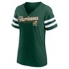 NCAA Miami Hurricanes Women's V-Neck Notch T-Shirt - 2 of 3