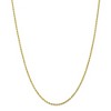 Black Bow Jewelry 2.25mm 10k Yellow Gold Solid Diamond Cut Rope Chain Necklace - 3 of 4