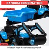 12V 3 in 1 Kids Ride on Excavator & Tractor with Detachable Trailer, Kids Electric Vehicles with Remote Control, LED Lights, Music - 2 of 4