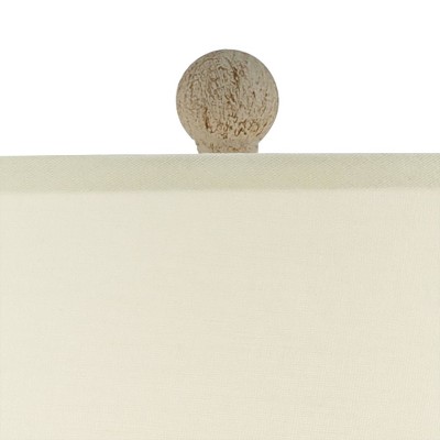 Austin 28" Sand Toned Rustic Jug Table Lamps Set of 2 with Cream Shades