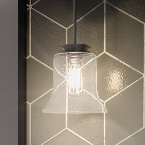 Urban Ambiance Luxury French Rustic Pendant Light,  15.875"H x 9.25"W,  Brushed Nickel Finish, UHP3810 - 1 of 4