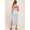 Pinkblush Light Blue Patterned Sleeveless Maternity Maxi Dress - 3 of 3