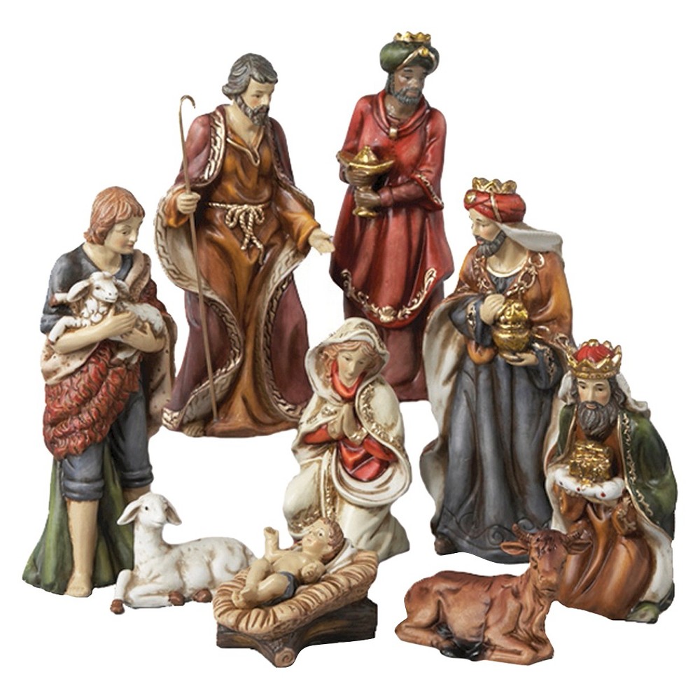 UPC 086131130601 product image for Porcelain Nativity Figures Table Décor Set, Multi-Colored | upcitemdb.com