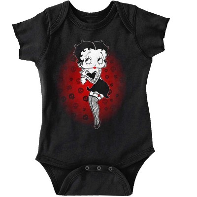 Betty Boop Dark Goth Tattoo Skull Baby Bodysuit Jumper Girls Brisco Brands
