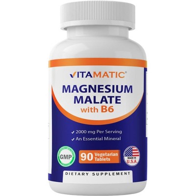 Magnesium Malate 2000mg 90 Vegetarian Tablets