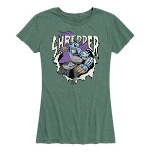 Women's - Teenage Mutant Ninja Turtles - Shredder Lights Short Sleeve Graphic T-Shirt - 1 of 4