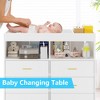 6 Drawer Dresser, Baby Changing Table Dresser, Convertible Nursery Dresser for Infant Essentials, Modern Changing Table Top with Pad Included - 3 of 4