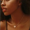 18K Gold Plated Heart Letter Necklace – Dainty Love Pendant for Women - 3 of 4
